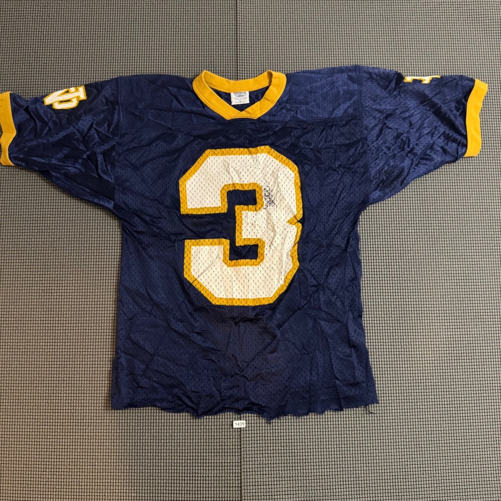 Vintage Hudson Valley Notre Dame Fighting Irish #3 Football Jersey XL USA
